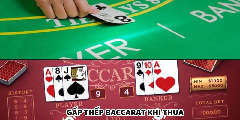 Chiến thuật gấp thếp Baccarat tăng cược để gỡ thua nhanh